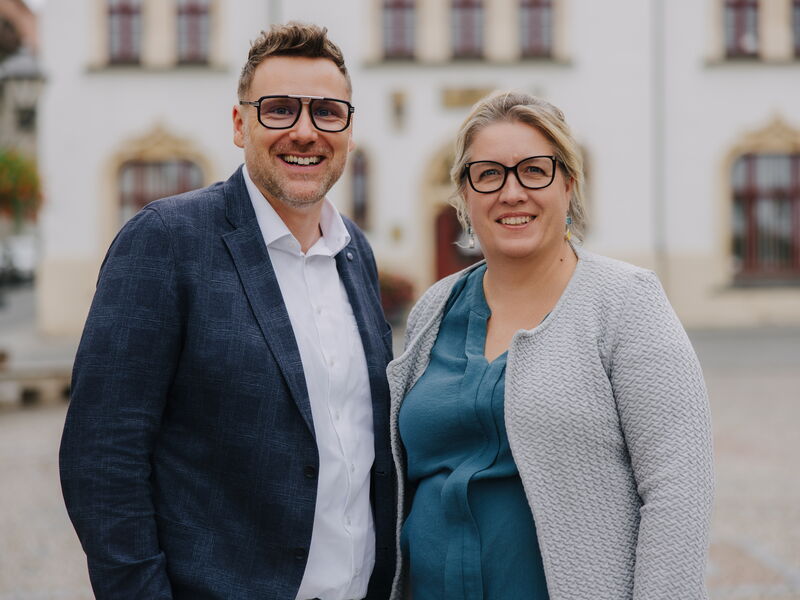 Florian Wend und Sabine Weidlich